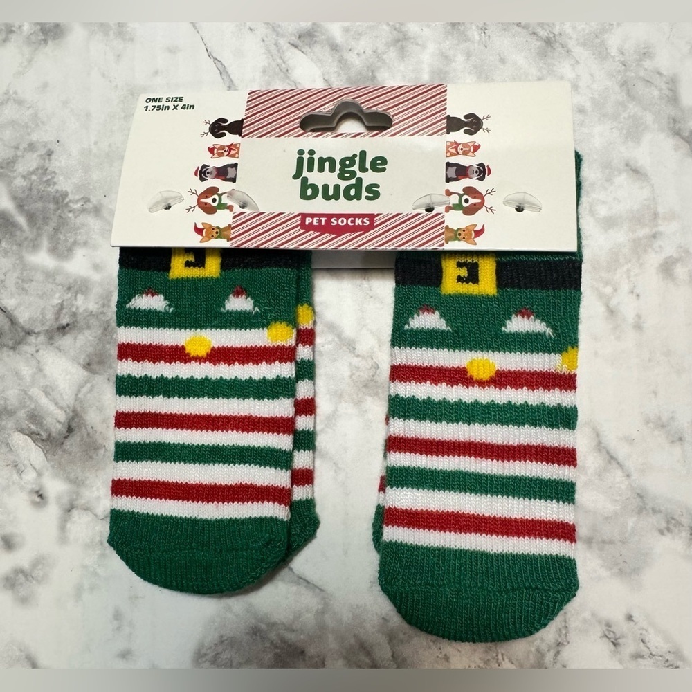 Jingle buds pet socks